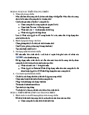 Đề cương học kỳ 2 môn Tin học Lớp 9